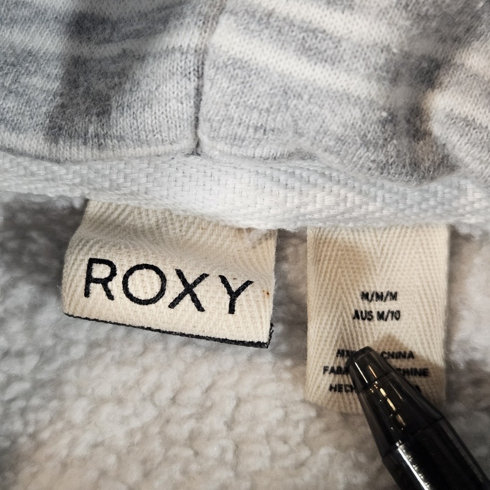 Roxy Fleece Sweater Pullover Women's‎ Medium This Feeling Stripe - Picture 4 of 7